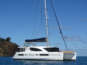 Sengo at Middle Percy Island. (Photograph copyright Bev and Robby: SY Mersoleil) 